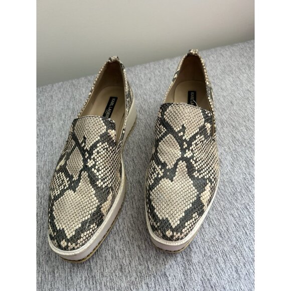 Karl Lagerfeld Paris Slip-on Slide Alligator Snake Print Shoes Women’s Size 9M - Picture 1 of 7
